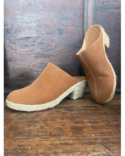 Zuecos Veganos de Esparto Tines - Modelo Tierra (7 cm)