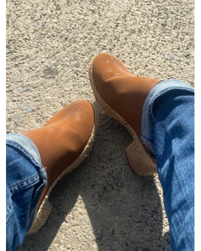 Zuecos Veganos de Esparto Tines - Modelo Tierra (7 cm)